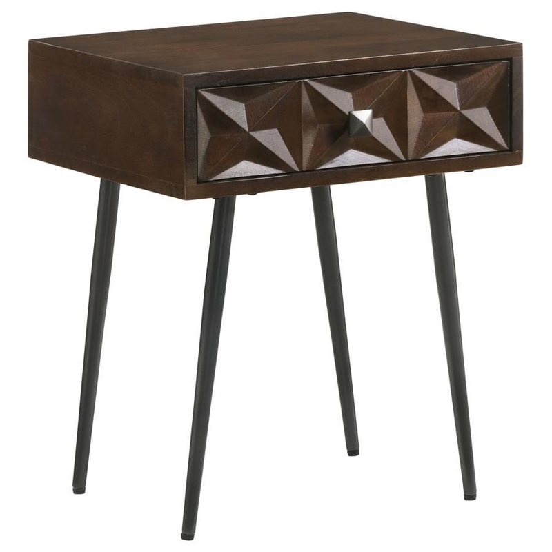 Ezra – 1-Drawer Rectangular Accent Side Table