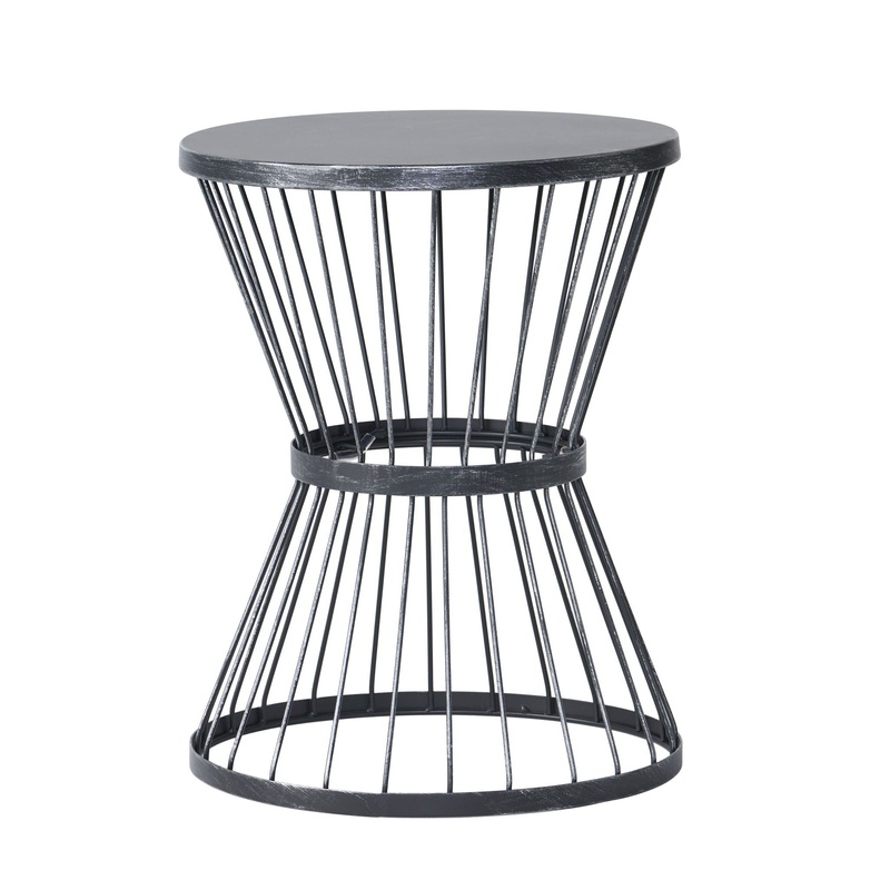 Lassen – Modern Outdoor Side Table With Hourglass Design