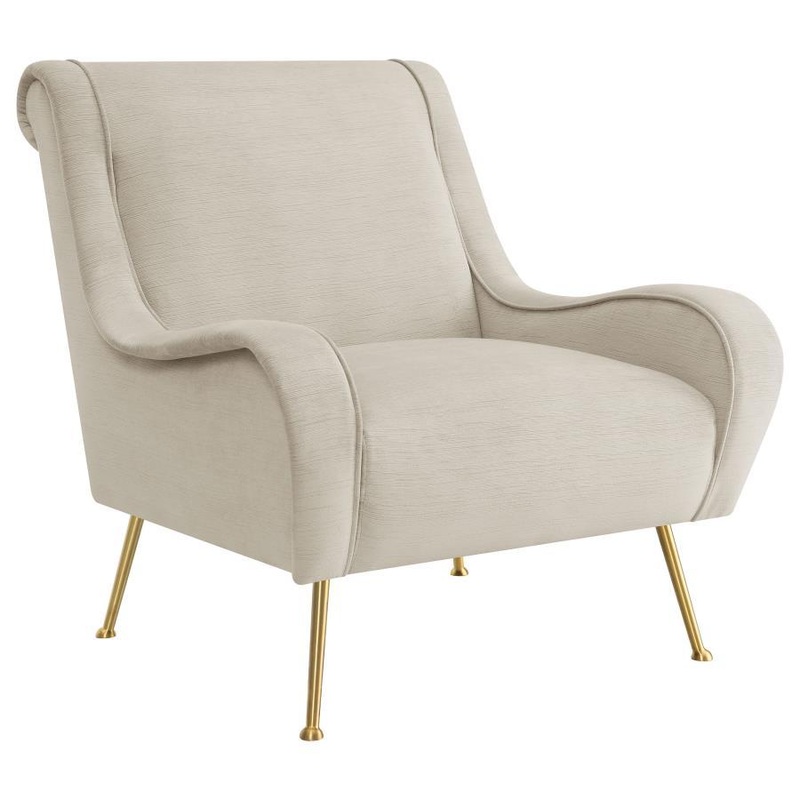 Ricci – Upholstered Saddle Arm Accent Chair