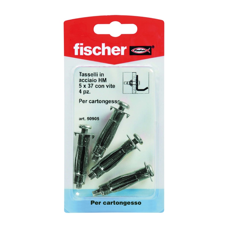 TASSELLI ACCIAIO X CARTONGESSO HM5X37