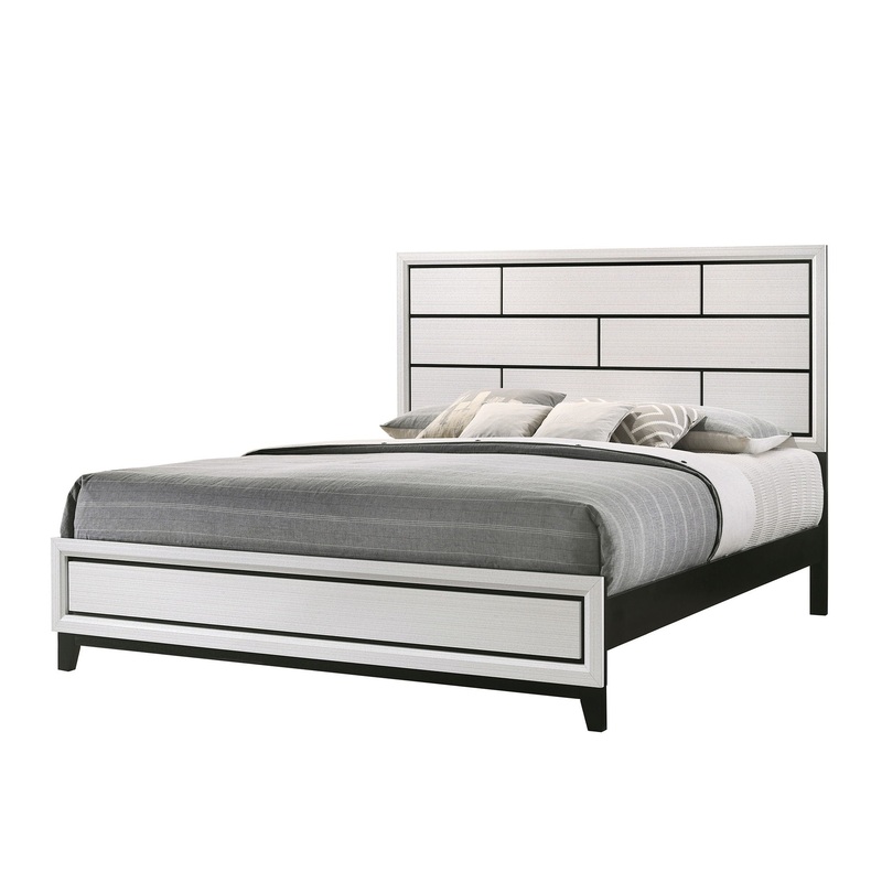 Akerson – Bed|White|Dark Gray|Gray|Beige|California King|Full|King|Queen|Twin