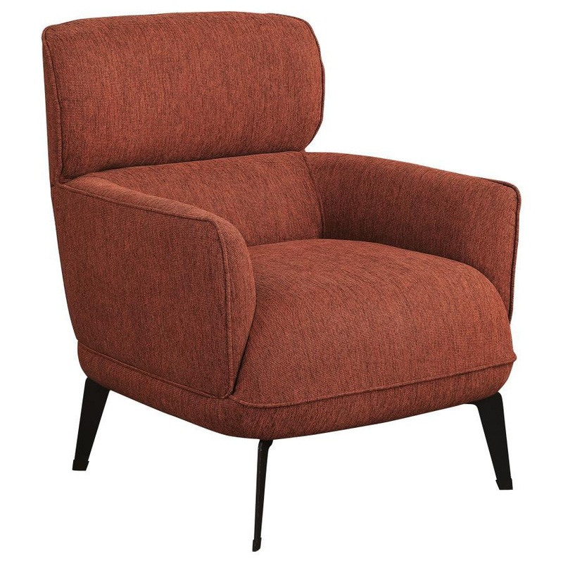 Andrea – Upholstered Crecent Arm Accent Chair
