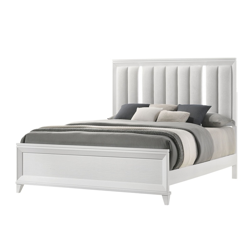 Cressida – Bed With Slats|White|King|Queen