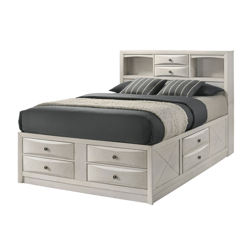 Emily – Captains Bed|White|King|Queen