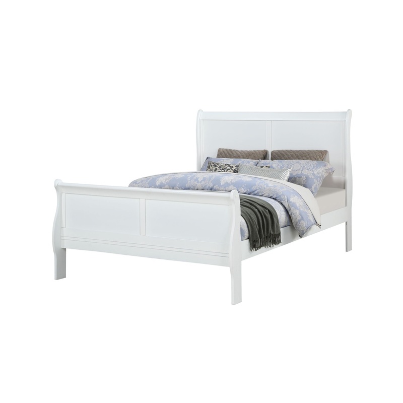 Louis Philip – Bed|White|Dark Brown|Black|Full|King|Queen|Twin