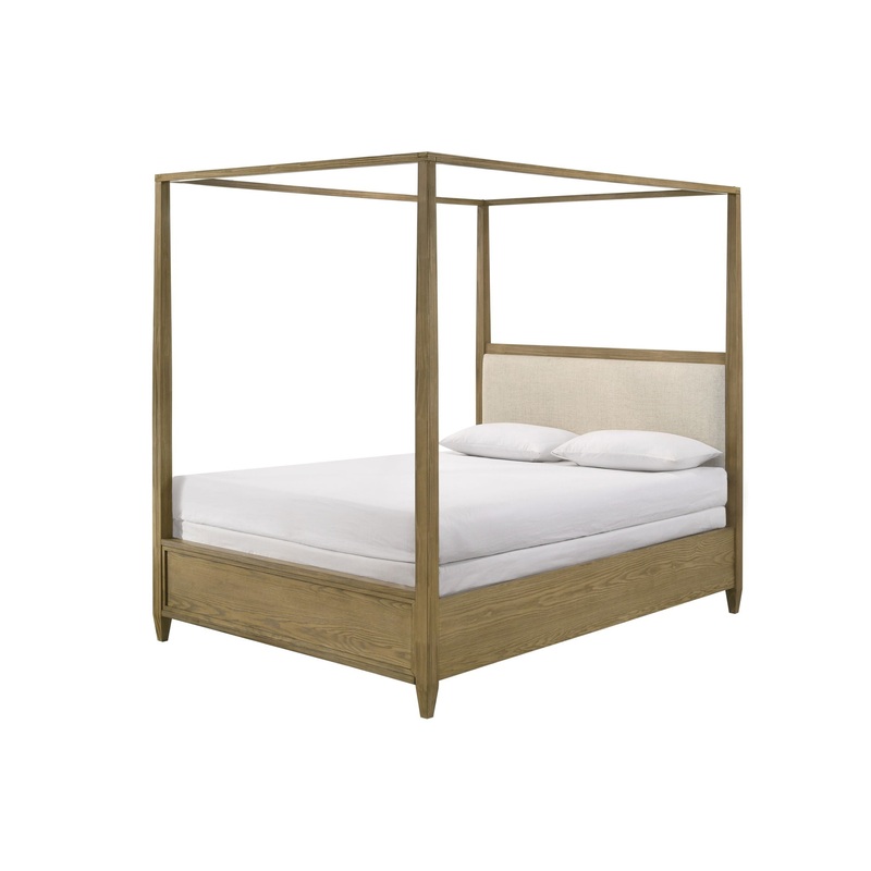 Sienna – Canopy Bed|Light Brown|King|Queen
