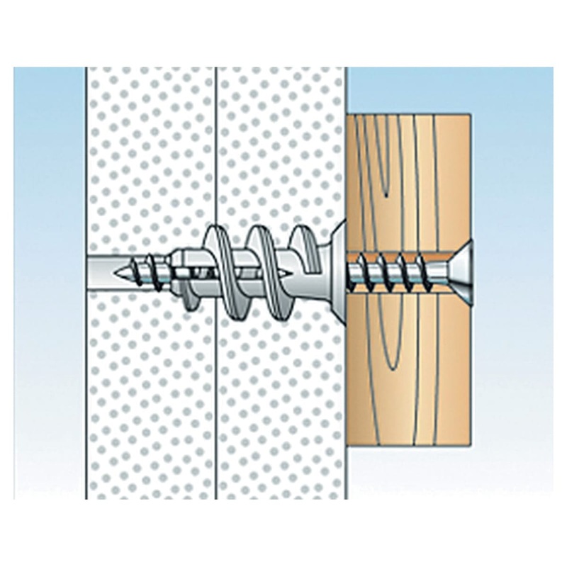 TASSELLI FISCHER IN NYLON PER CARTONGESSO CON VITE 75 X 147 MM, 10 PEZZI