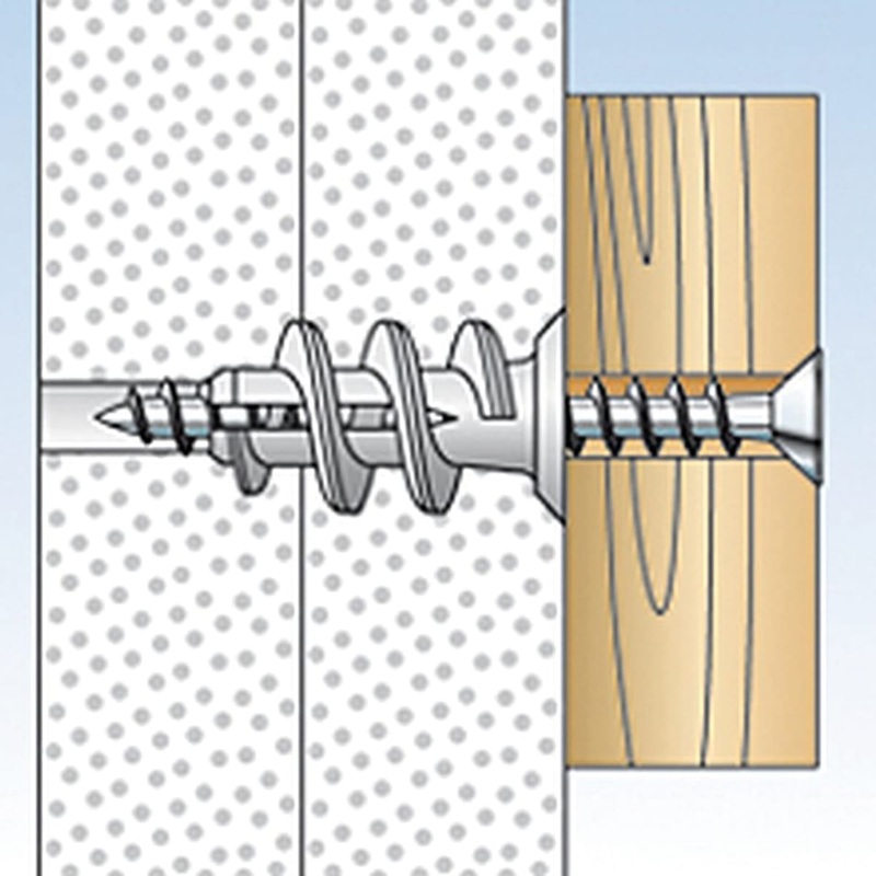 TASSELLI GK CON VITE E ACCESSORIO MONTAGGIO PER CARTONGESSO, 5 PEZZI