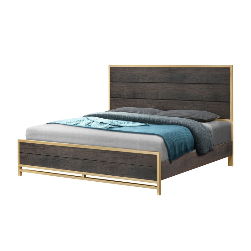 Trevor – Bed|Dark Brown|King