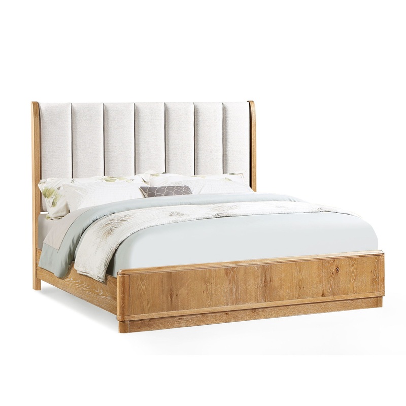 Westcott – Panel Bed|Light Brown|King|Queen