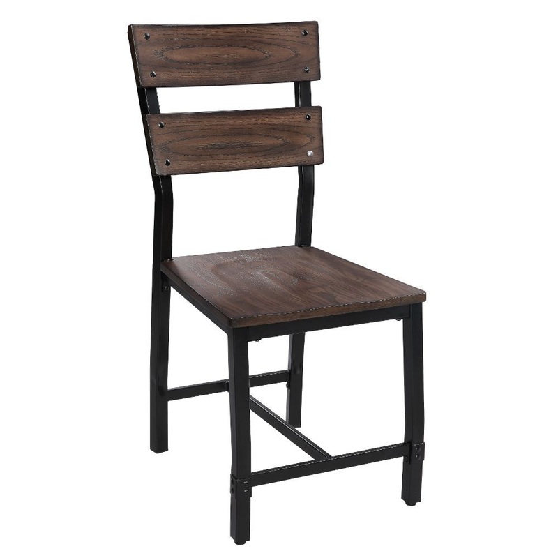 Mariatu – Side Chair (Set of 2) – Oak & Black