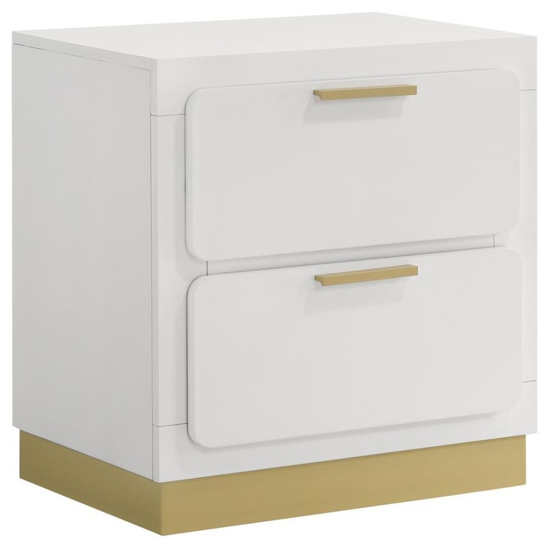 Caraway – 2-Drawer Nightstand|Black|White