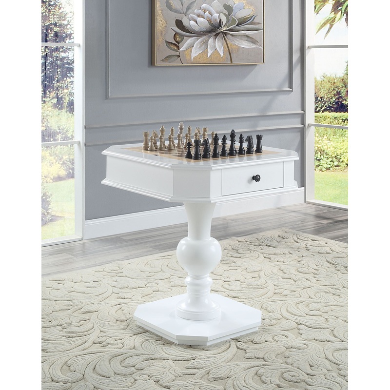 Galini – Game Table|White|Light Brown