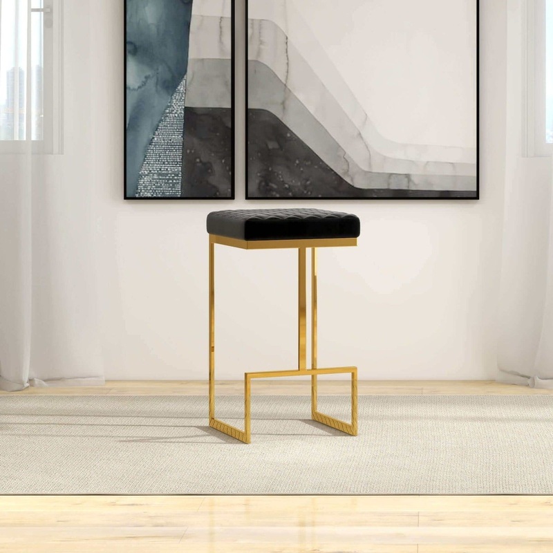 Joel – Mid Century Modern Luxury Upholstered Stool