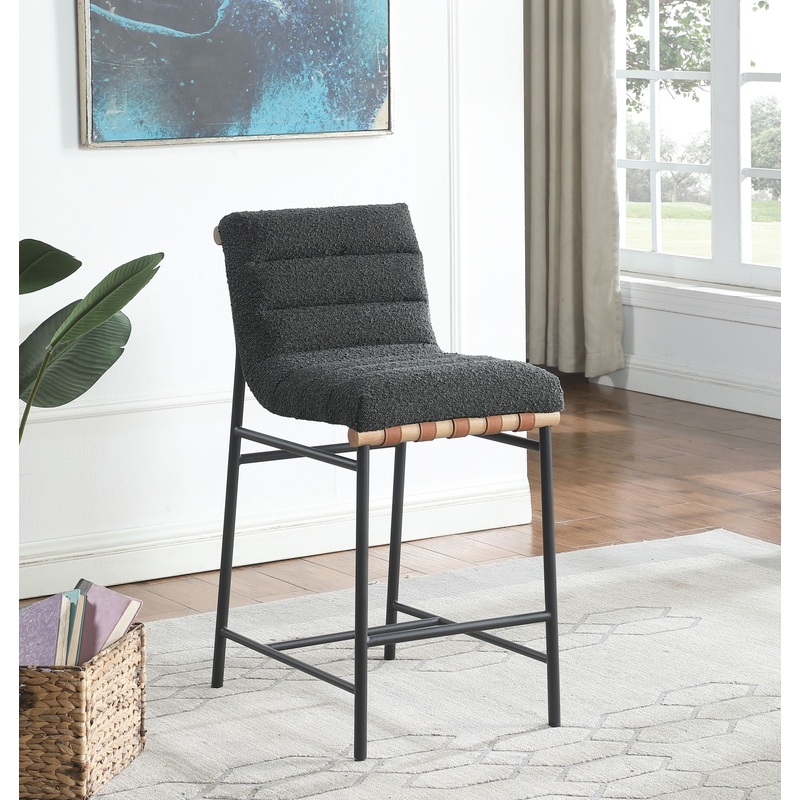 Lahni – 17 Boucle Fabric Counter Height Chair