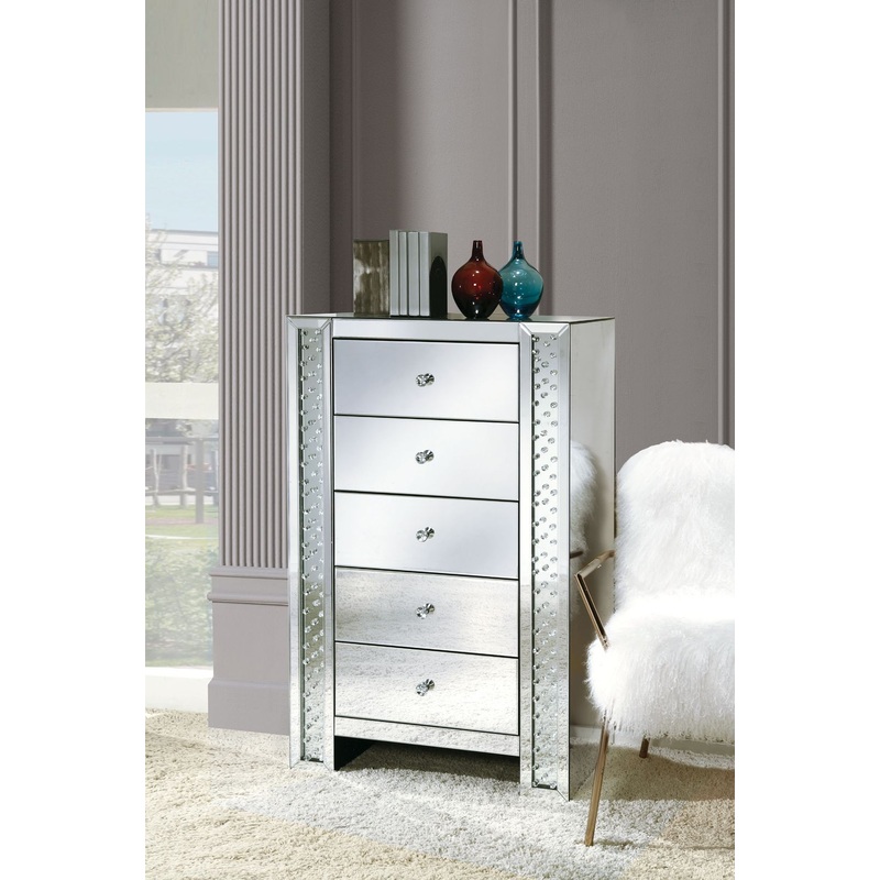 Nysa – Cabinet – Mirrored & Faux Crystals