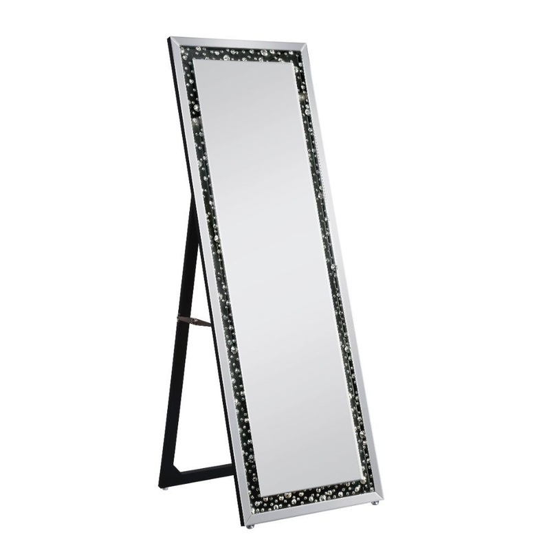 Nysa – Floor Mirror – Faux Crystals