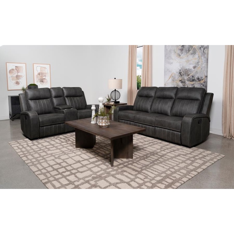Raelynn – Upholstered Reclining Sofa Set