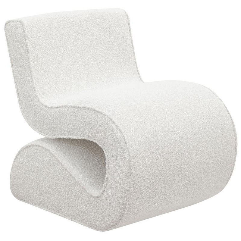 Ronea – Boucle Upholstered Armless Curved Chair