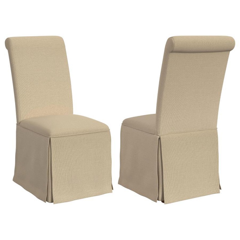 Shawna – Upholstered Skirted Dining Chair (Set of 2)