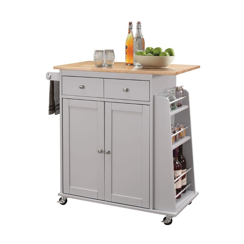 Tullarick – Kitchen Cart – Natural & Gray