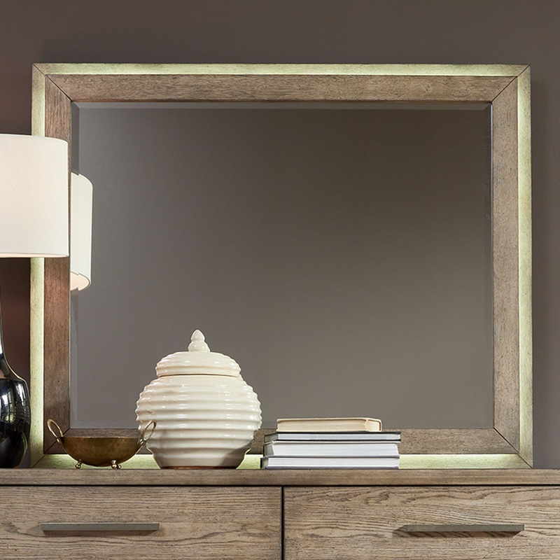 Canyon Road – Lighted Mirror – Light Brown