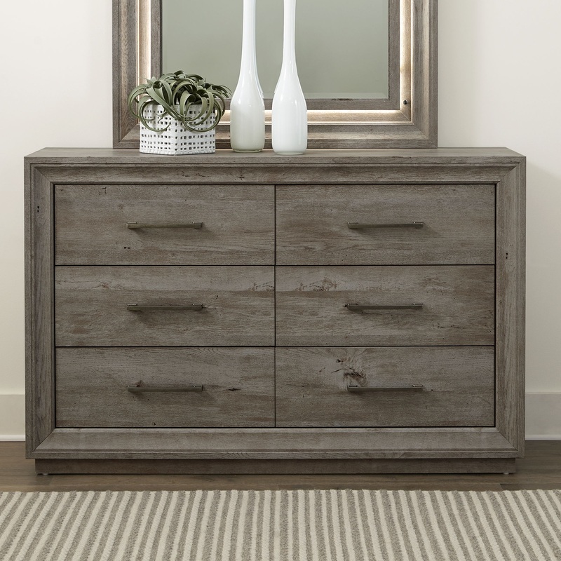 Horizons – 6 Drawer Dresser – Gray