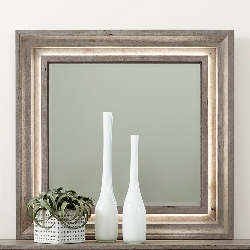Horizons – Lighted Mirror – Gray