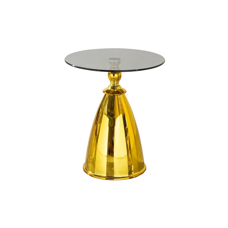 Modern Living Room Coffee Table With Tempered Glass Carbon Steel – Gold