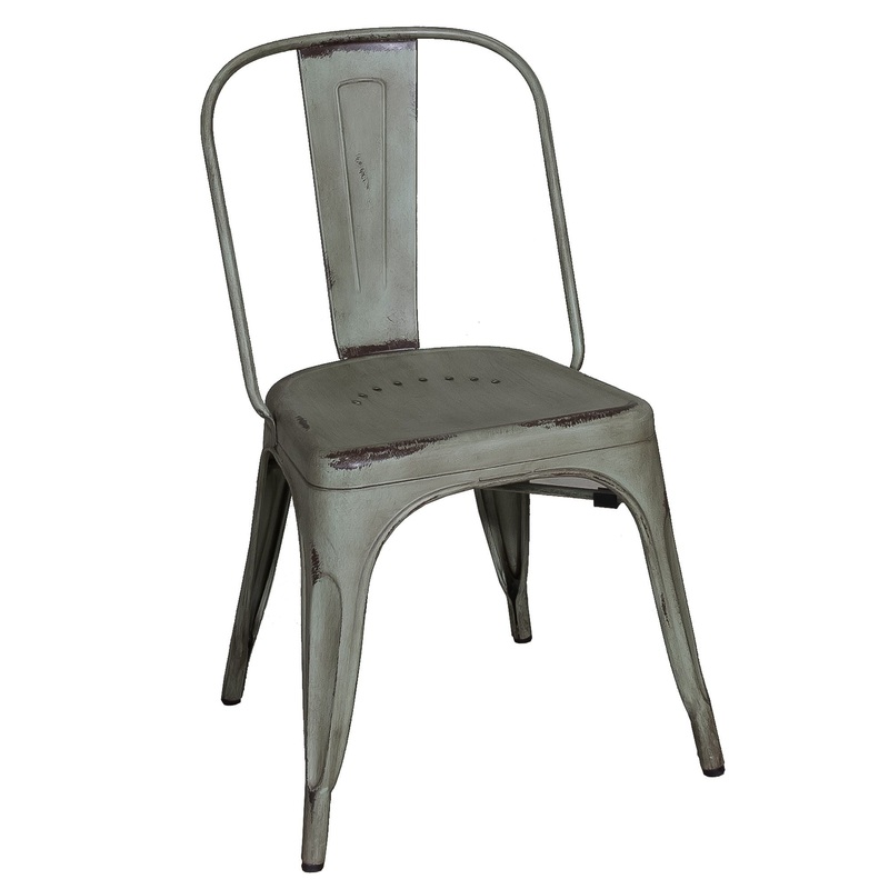 Vintage Series – Bow Back Side Chair – Green