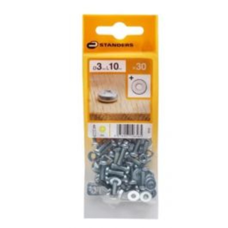 3 X 10 MM CYLINDRICAL HEAD BOLT PH. D