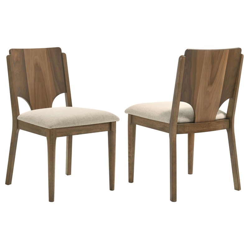 Crestmore – Dining Chair Upholstered Seat (Set of 2) – Walnut