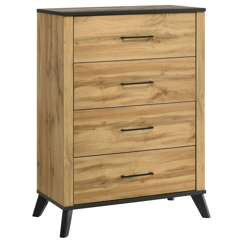 Kaywood – 4-Drawer Bedroom Chest Of Drawers – Natural Pine