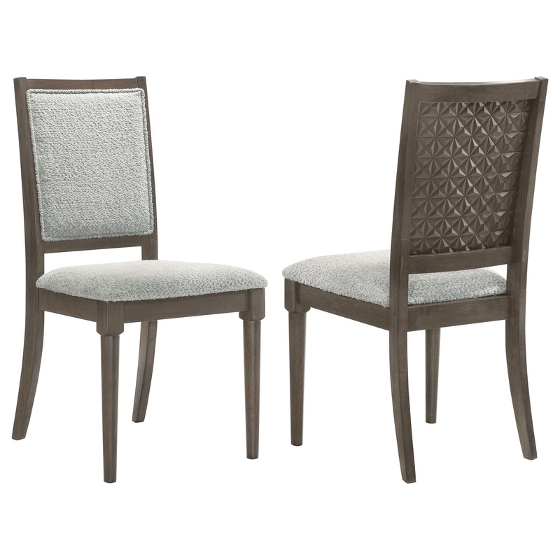 Onslow – Upholstered Dining Side Chair (Set of 2) – Dark Brown