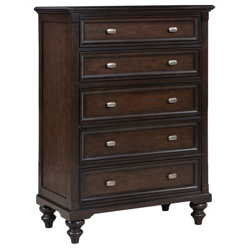 Andover – 5-Drawer Chest Of Drawers – Dark Oak