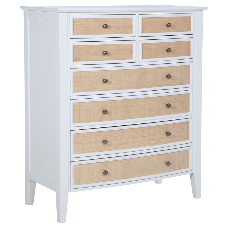 Bexhill – 8-Drawer Chest Of Drawers – White