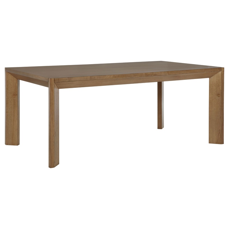 Bruner – Rectangular Wood Dining Table – Natural Brown