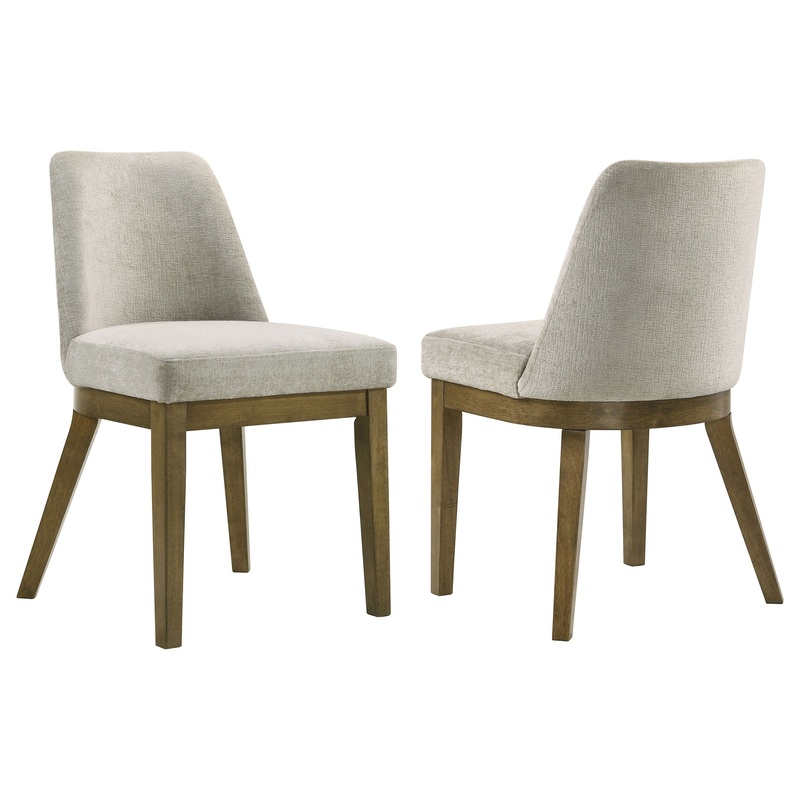 Castlewood – Upholstered Dining Chair (Set of 2) – Brown Oak