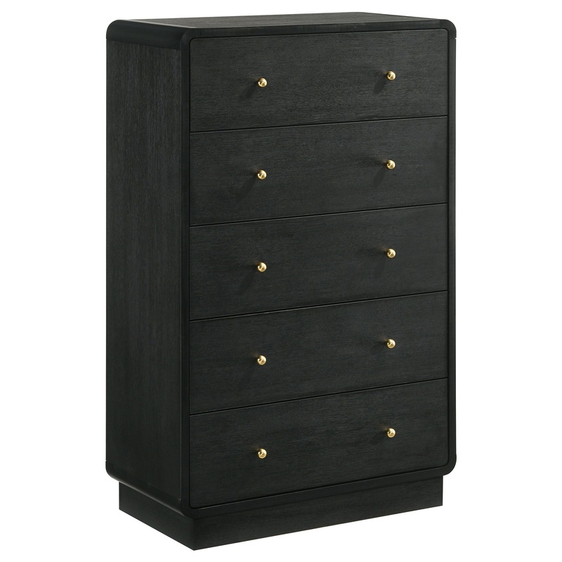 Cavelle – 5-Drawer Chest Of Drawers – Black
