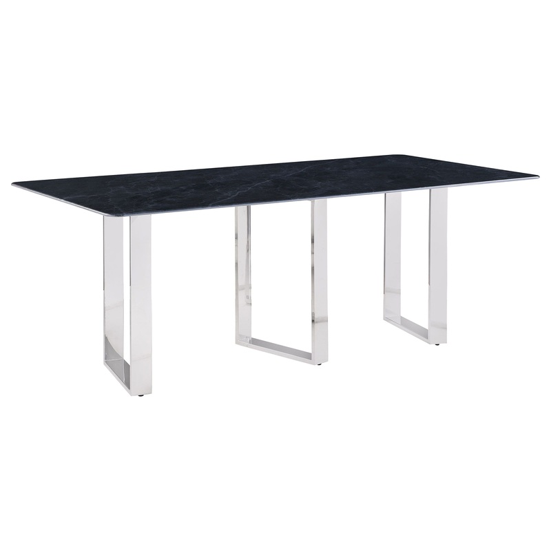 Desden – Rectangular Sintered Stone Dining Table – Gray