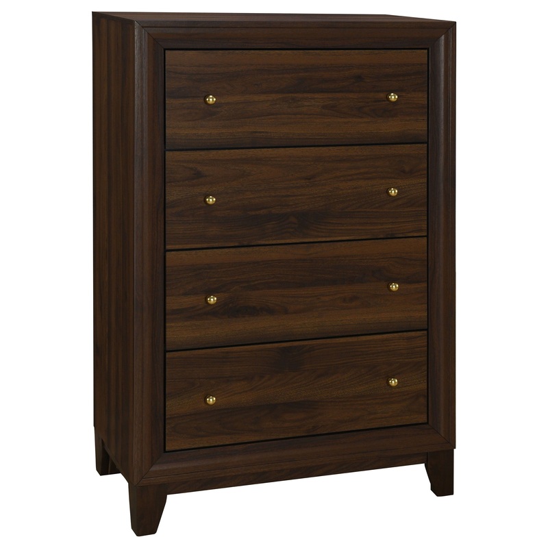 Welsley – 4-Drawer Chest Of Drawers – Walnut