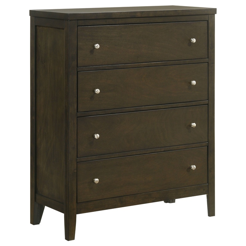Wilkes – 4-Drawer Chest Of Drawers – Dark Cocoa