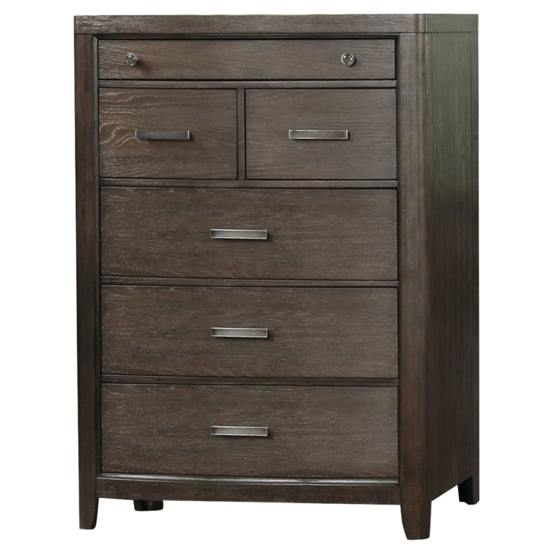 6 Drawer Dresser – Antique Brown