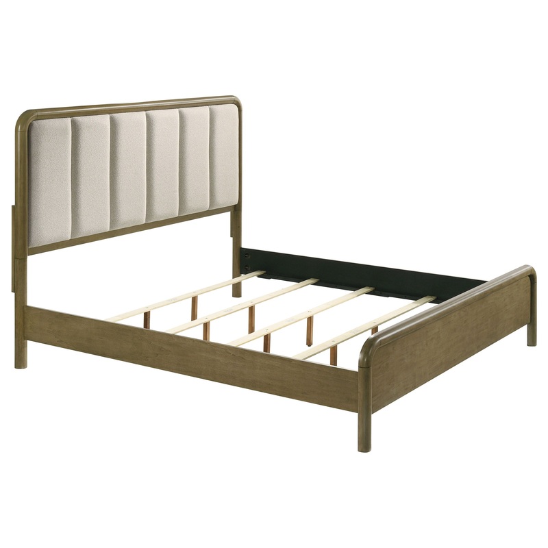 Amsbury – Upholstered Bed|Light Brown|Queen|King|California King