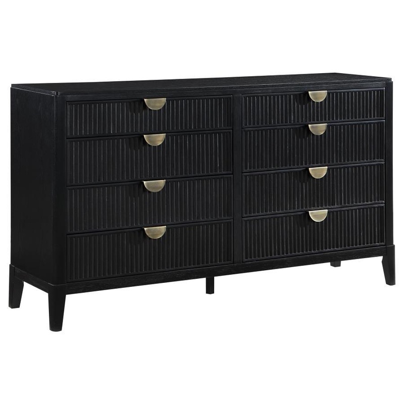 Brookmead – 8-Drawer Dresser|Black|Dressers|Dresser & Mirror