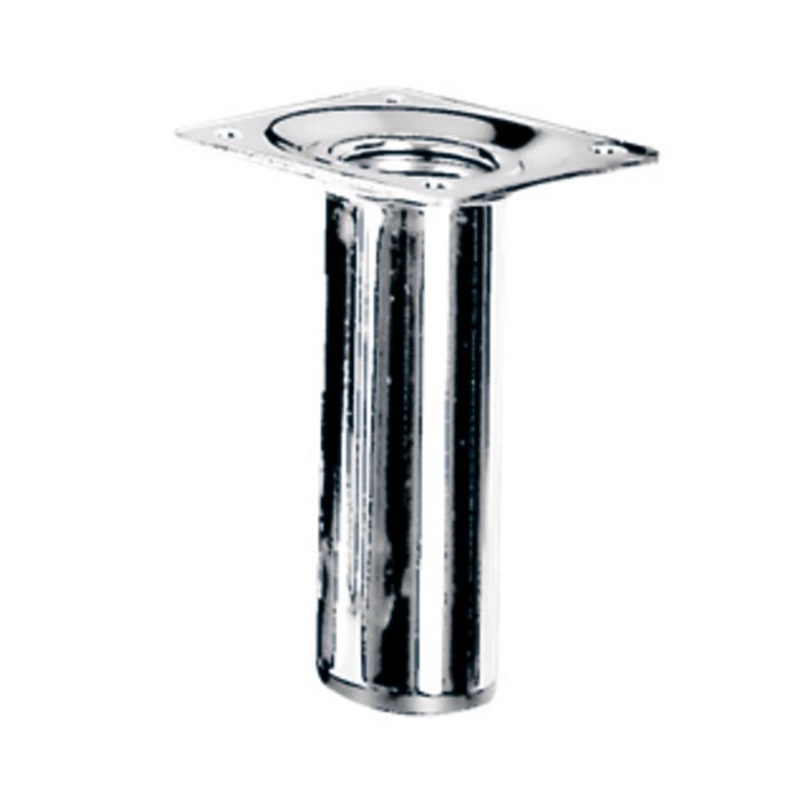 CHROMIUM STEEL TABLE FOOT. D30 H.100