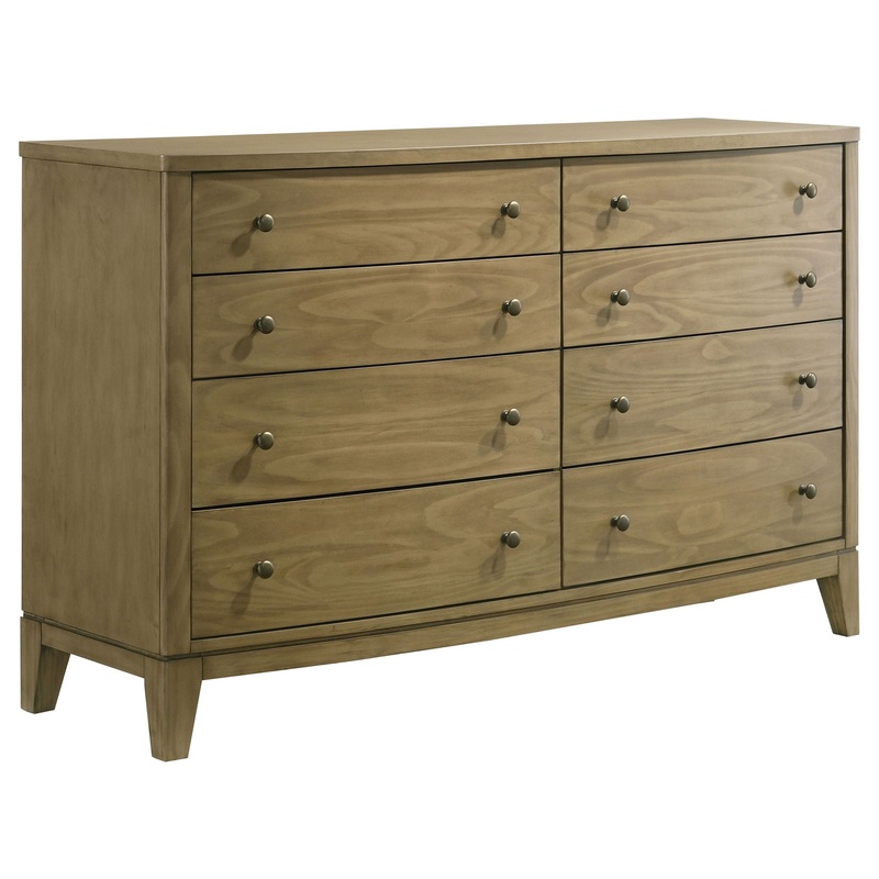 Granada – 8-Drawer Dresser|Light Brown|Dressers|Dresser & Mirror