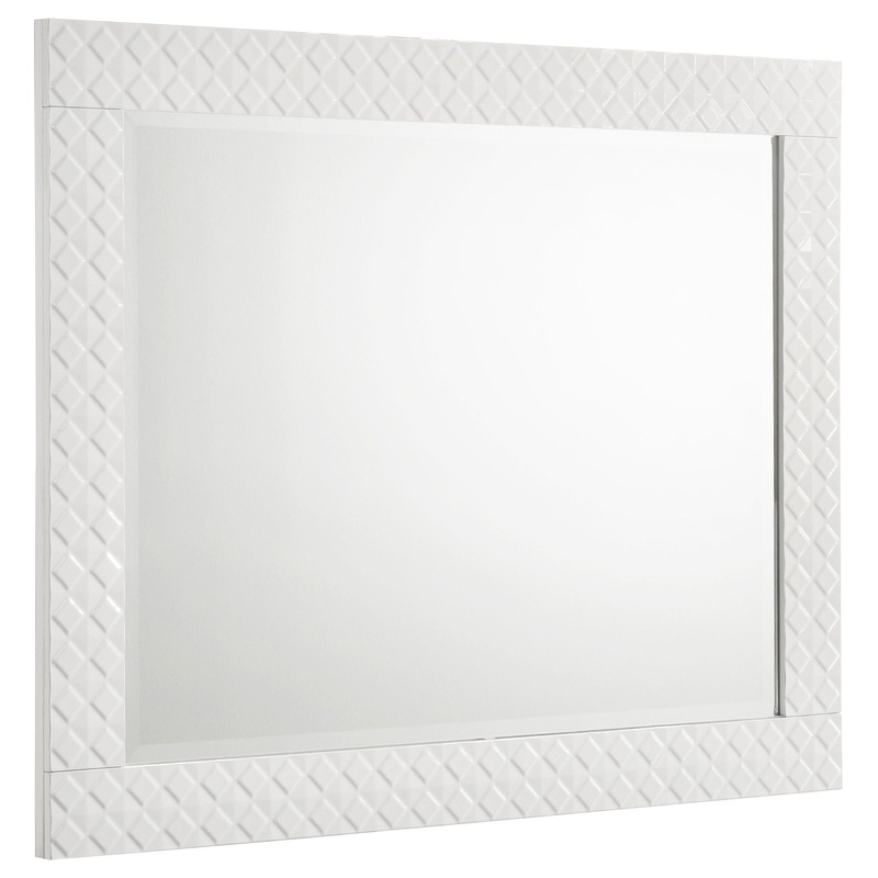 Ives – Dresser Mirror|White|Gray