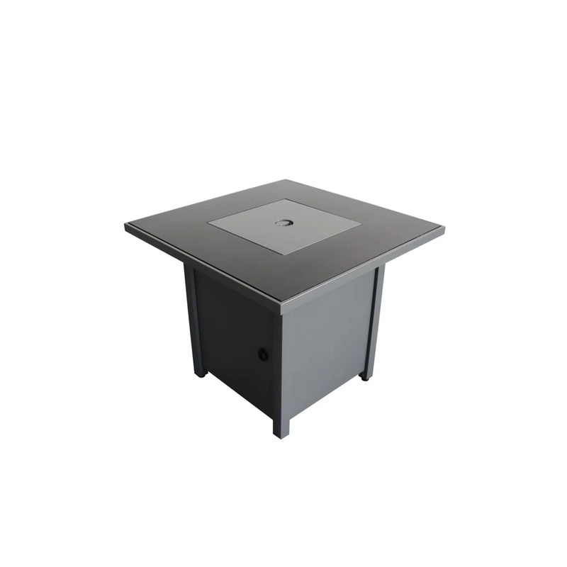 Outdoor Fire Pit Table With Lid High-Quality Materials – Gray