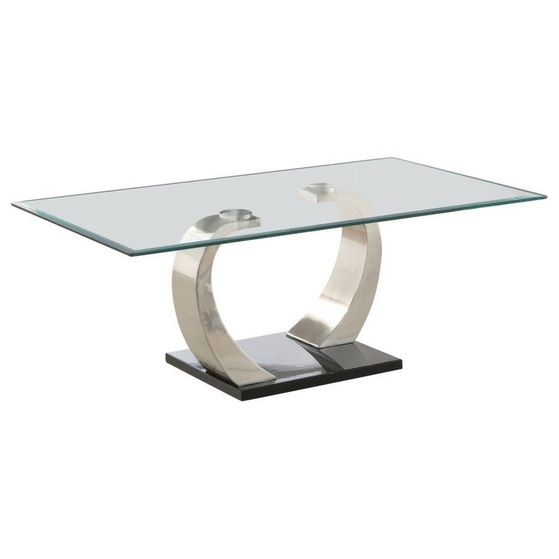 Pruitt – Glass Top Metal Base Table